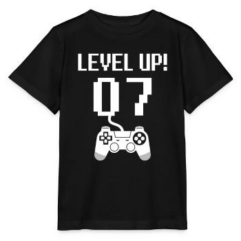 7e anniversaire niveau supérieur - T-shirt bio MINI CREATOR Stanley/Stella Enfant - noir - Devant - Mikhail (115cm)