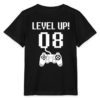 8e anniversaire niveau supérieur - T-shirt bio MINI CREATOR Stanley/Stella Enfant - noir - Devant - Mikhail (115cm)