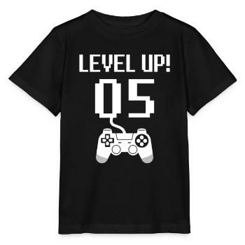 5ème anniversaire niveau supérieur - T-shirt bio MINI CREATOR Stanley/Stella Enfant - noir - Devant - Mikhail (115cm)