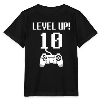 10. Geburtstag Level up - Stanley/Stella Kinder T-Shirt MINI CREATOR  - Schwarz - Vorne - Mikhail (115cm)