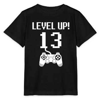 13e anniversaire niveau supérieur - T-shirt bio MINI CREATOR Stanley/Stella Enfant - noir - Devant - Mikhail (115cm)