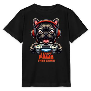 Chemise Gamers Bouledogue Français Gaming Jonk - T-shirt bio MINI CREATOR Stanley/Stella Enfant - noir - Devant - Mikhail (115cm)