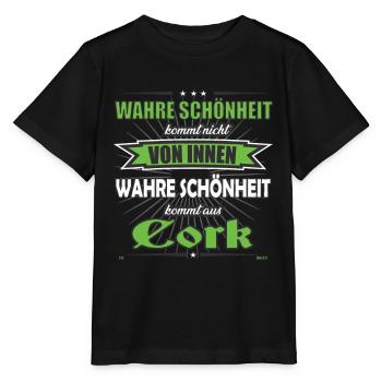 True beauty comes from Cork Design - Stanley/Stella MINI CREATOR Kids’ T-Shirt - black - Front - Mikhail (115cm)