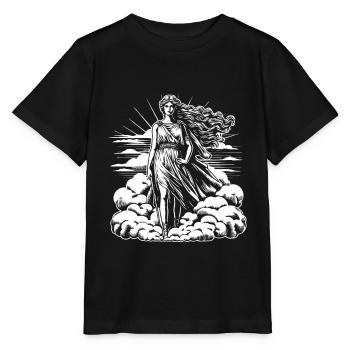 Junon - Déesse de l’Antiquité - Divinité romaine - T-shirt bio MINI CREATOR Stanley/Stella Enfant - noir - Devant - Mikhail (115cm)