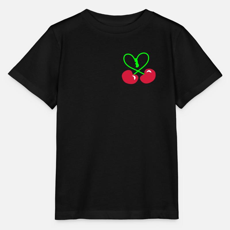 Rockabilly Kirsche Hertz Symbol patjila 2014 - Stanley/Stella Kinder T-Shirt MINI CREATOR - Schwarz