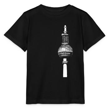 Tour TV Berlin Alex - T-shirt bio MINI CREATOR Stanley/Stella Enfant - noir - Devant - Mikhail (115cm)