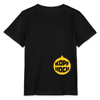 Kopf Hoch (Dreckiger-Hals-Edition) - Stanley/Stella Kinder T-Shirt MINI CREATOR  - Schwarz - Vorne - Mikhail (115cm)
