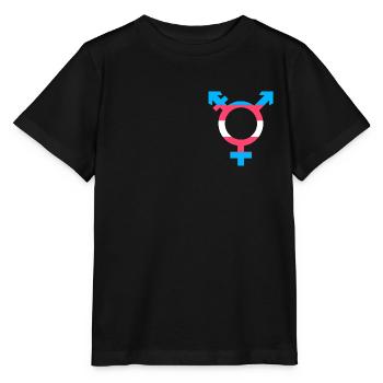 Trans-Symbol Transgender Gender Symbol LGBT - T-shirt bio MINI CREATOR Stanley/Stella Enfant - noir - Devant - Mikhail (115cm)