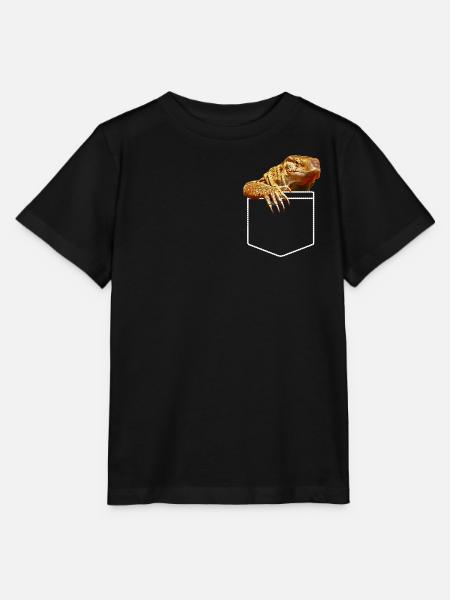 Savannah Monitor Eidechsentasche - Stanley/Stella Kinder T-Shirt MINI CREATOR  - Schwarz