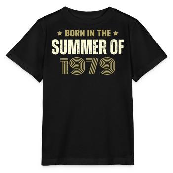 Jahrgang 1979 Jahrgang 1979 Geburtstagsgeschenk - Stanley/Stella Kinder T-Shirt MINI CREATOR  - Schwarz - Vorne - Mikhail (115cm)