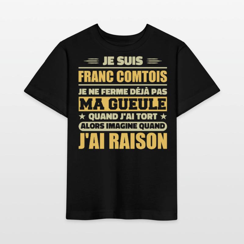 Franc comtois je ferme pas ma gueule franche comté T-shirt bio MINI CREATOR Stanley/Stella Enfant