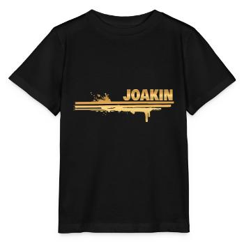 Splash of colour Joakin - Stanley/Stella MINI CREATOR Kids’ T-Shirt - black - Front - Mikhail (115cm)
