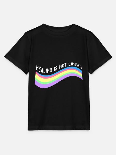 Awareness Mental Health Healing Is Not Linear - Stanley/Stella Kinder T-Shirt MINI CREATOR - Schwarz