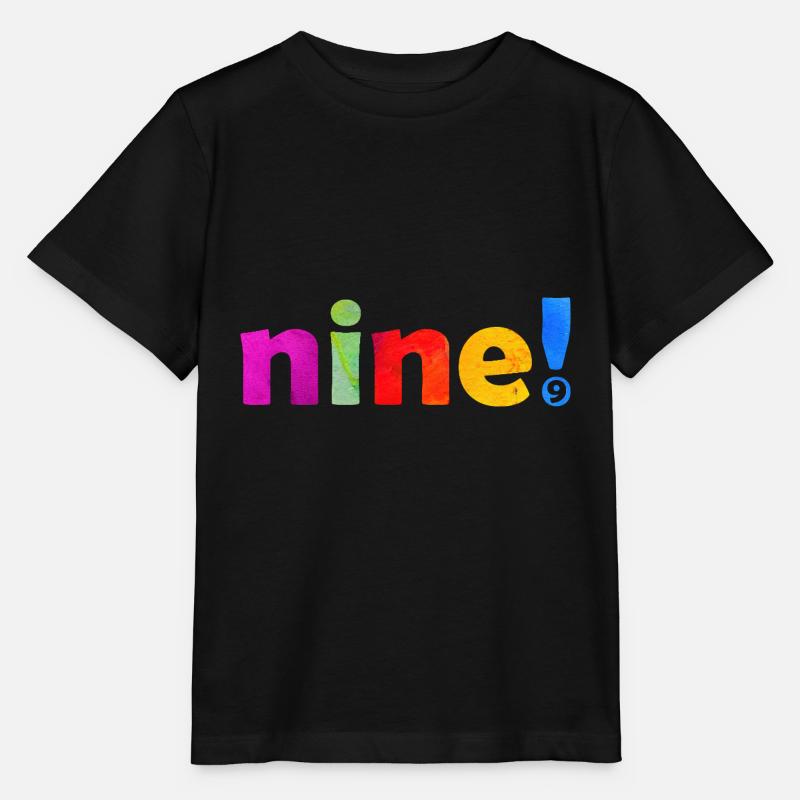 NEUF 9 ANS 9E ANNIVERSAIRE - T-shirt bio MINI CREATOR Stanley/Stella Enfant - noir