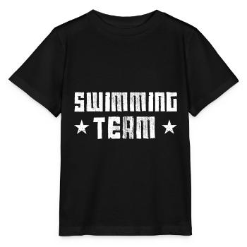 Swimming Team - Stanley/Stella MINI CREATOR Kids’ T-Shirt - black - Front - Mikhail (115cm)