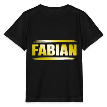 Fabian - Stanley/Stella Kinder T-Shirt MINI CREATOR  - Schwarz - Vorne - Mikhail (115cm)