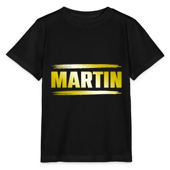 Martin - Stanley/Stella Kinder T-Shirt MINI CREATOR  - Schwarz - Vorne - Mikhail (115cm)
