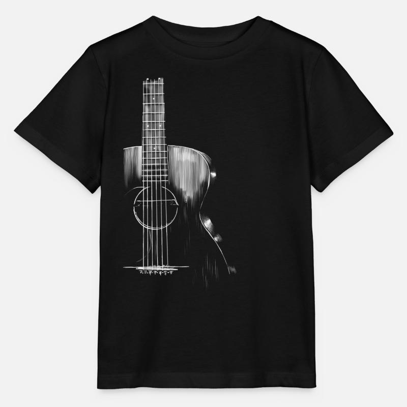 Guitar - Stanley/Stella MINI CREATOR Kids’ T-Shirt - black