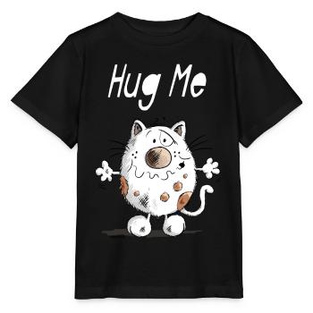 Hug Me Cat - Stanley/Stella MINI CREATOR Kids’ T-Shirt - black - Front - Mikhail (115cm)