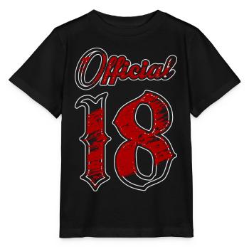 Officiellement 18 ans - T-shirt bio MINI CREATOR Stanley/Stella Enfant - noir - Devant - Mikhail (115cm)