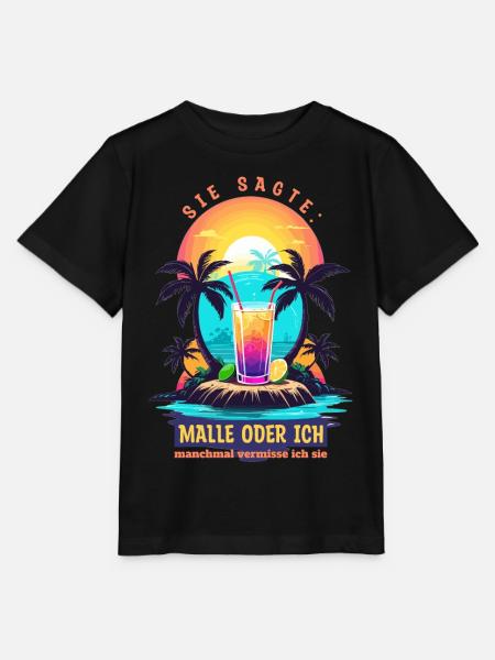 Sie sagte. Malle oder ich - Stanley/Stella Kinder T-Shirt MINI CREATOR - Schwarz