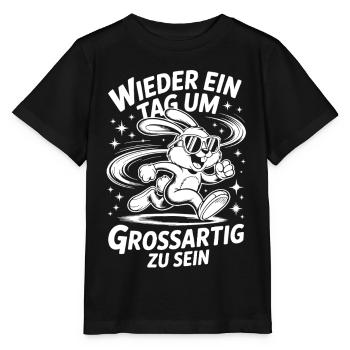Another day to be great - Stanley/Stella MINI CREATOR Kids’ T-Shirt - black - Front - Mikhail (115cm)