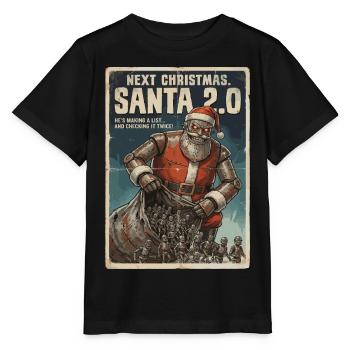 Santa 2.0 Cyborg - Stanley/Stella Kinder T-Shirt MINI CREATOR  - Schwarz - Vorne - Mikhail (115cm)