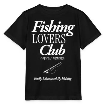 Fishing Lovers Club - Stanley/Stella Kinder T-Shirt MINI CREATOR  - Schwarz - Vorne - Mikhail (115cm)