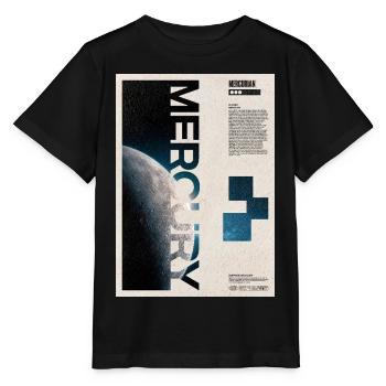 Merkur-Umlaufbahn-Poster - Stanley/Stella Kinder T-Shirt MINI CREATOR  - Schwarz - Vorne - Mikhail (115cm)