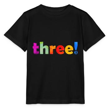 THREE 3 YEARS 3RD BIRTHDAY - Stanley/Stella MINI CREATOR Kids’ T-Shirt - black - Front - Mikhail (115cm)
