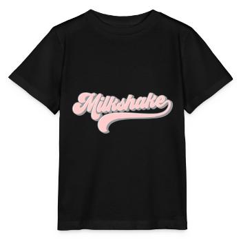 Milkshake | Les couleurs peuvent être modifiées - T-shirt bio MINI CREATOR Stanley/Stella Enfant - noir - Devant - Mikhail (115cm)