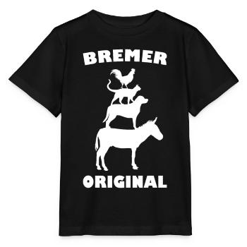 Bremer Stadtmusikanten - Stanley/Stella Kinder T-Shirt MINI CREATOR  - Schwarz - Vorne - Mikhail (115cm)