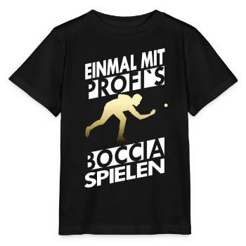 Einmal mit Profi s Boccia spielen - Stanley/Stella Kinder T-Shirt MINI CREATOR  - Schwarz - Vorne - Mikhail (115cm)