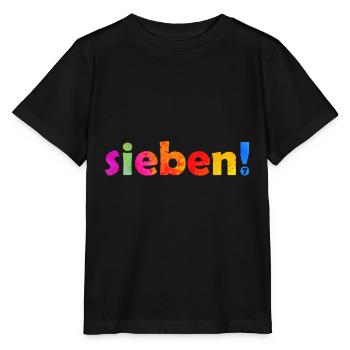 SIEBEN 7 JAHRE JUNGE 7. GEBURTSTAG - Stanley/Stella Kinder T-Shirt MINI CREATOR  - Schwarz - Vorne - Mikhail (115cm)