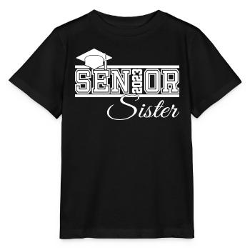 Senior 2023 Sœur Fière Sœur de Diplômée - T-shirt bio MINI CREATOR Stanley/Stella Enfant - noir - Devant - Mikhail (115cm)