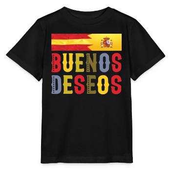 Buenos Deseos- Congratulations Tshirt - Stanley/Stella MINI CREATOR Kids’ T-Shirt - black - Front - Mikhail (115cm)