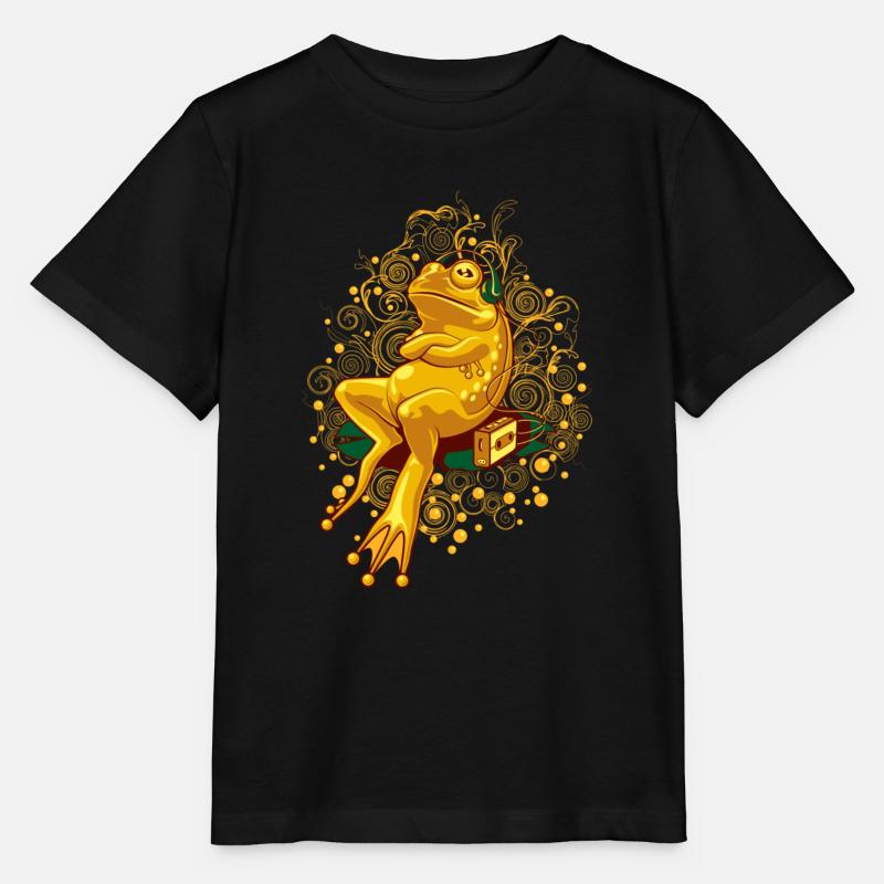FROGGIE RELAX MODE - T-shirt bio MINI CREATOR Stanley/Stella Enfant - noir