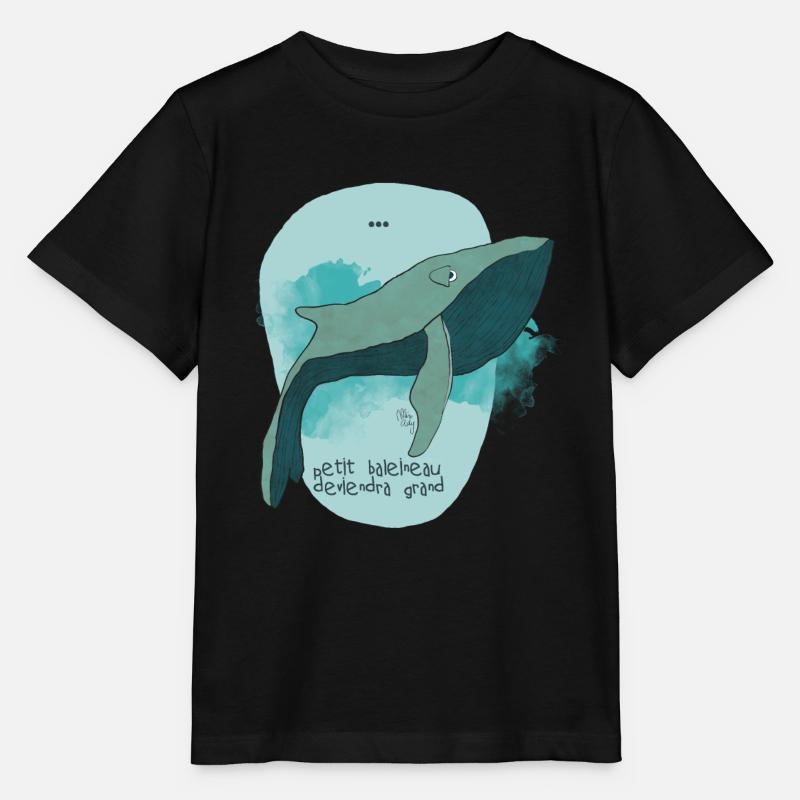 baleine - T-shirt bio MINI CREATOR Stanley/Stella Enfant - noir