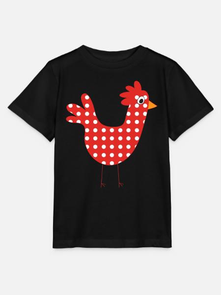 rote Henne - Stanley/Stella Kinder T-Shirt MINI CREATOR  - Schwarz