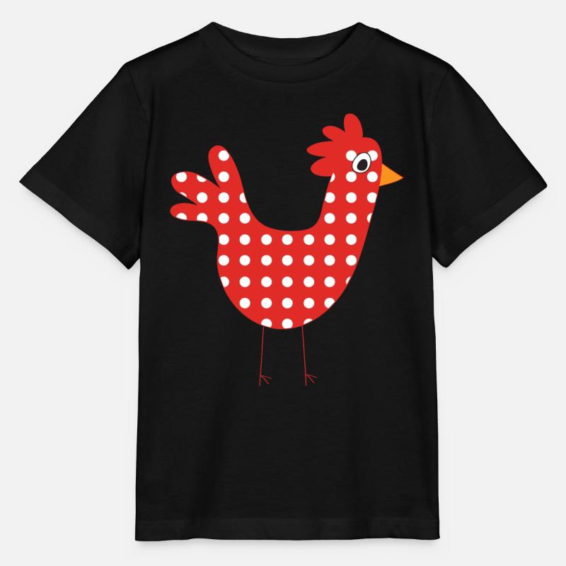 poule - T-shirt bio MINI CREATOR Stanley/Stella Enfant - noir