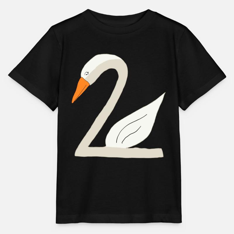 Schwan 2 - Stanley/Stella Kinder T-Shirt MINI CREATOR  - Schwarz
