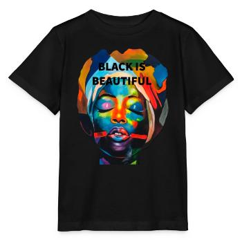 BLACK IS BEAUTIFUL - Stanley/Stella Kinder T-Shirt MINI CREATOR  - Schwarz - Vorne - Mikhail (115cm)