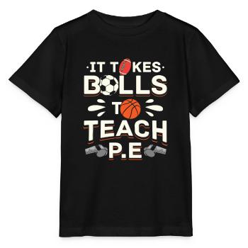Professeur d’éducation physique - T-shirt bio MINI CREATOR Stanley/Stella Enfant - noir - Devant - Mikhail (115cm)