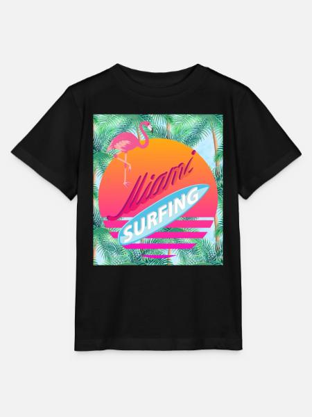 Miami, Florida USA - Stanley/Stella Kinder T-Shirt MINI CREATOR  - Schwarz