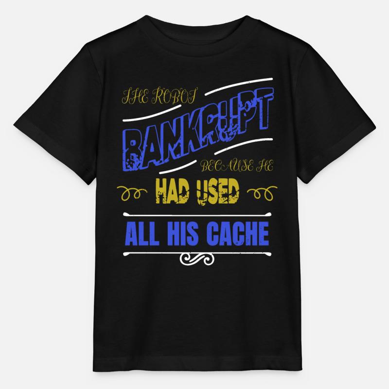 Hobbyists Robotics Tshirt Funny Quote Sci Fi - Stanley/Stella MINI CREATOR Kids’ T-Shirt - black