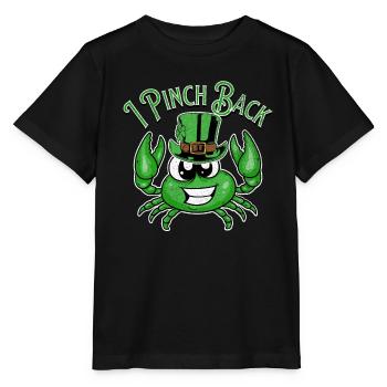St. Patty's Patrick's I pinch back crab - Stanley/Stella MINI CREATOR Kids’ T-Shirt - black - Front - Mikhail (115cm)