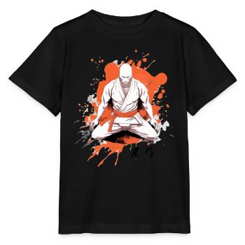 Le combattant - T-shirt bio MINI CREATOR Stanley/Stella Enfant - noir - Devant - Mikhail (115cm)