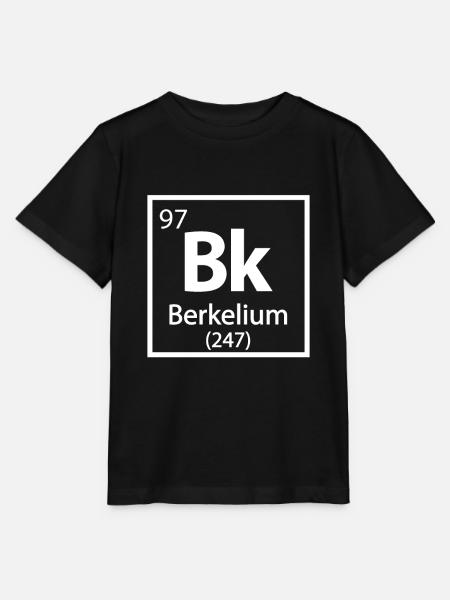 Berkelium Element Periodensystem - Stanley/Stella Kinder T-Shirt MINI CREATOR - Schwarz