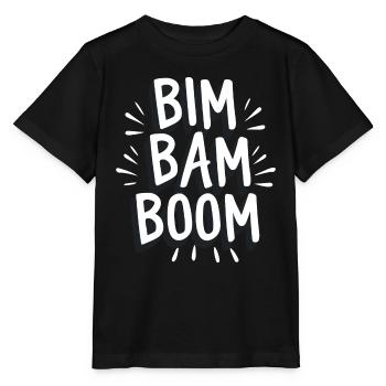 Bim bam boom - T-shirt bio MINI CREATOR Stanley/Stella Enfant - noir - Devant - Mikhail (115cm)