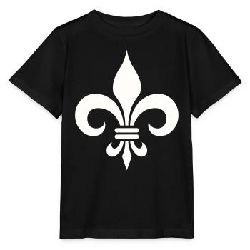 Logo de lys français - T-shirt bio MINI CREATOR Stanley/Stella Enfant - noir - Devant - Mikhail (115cm)